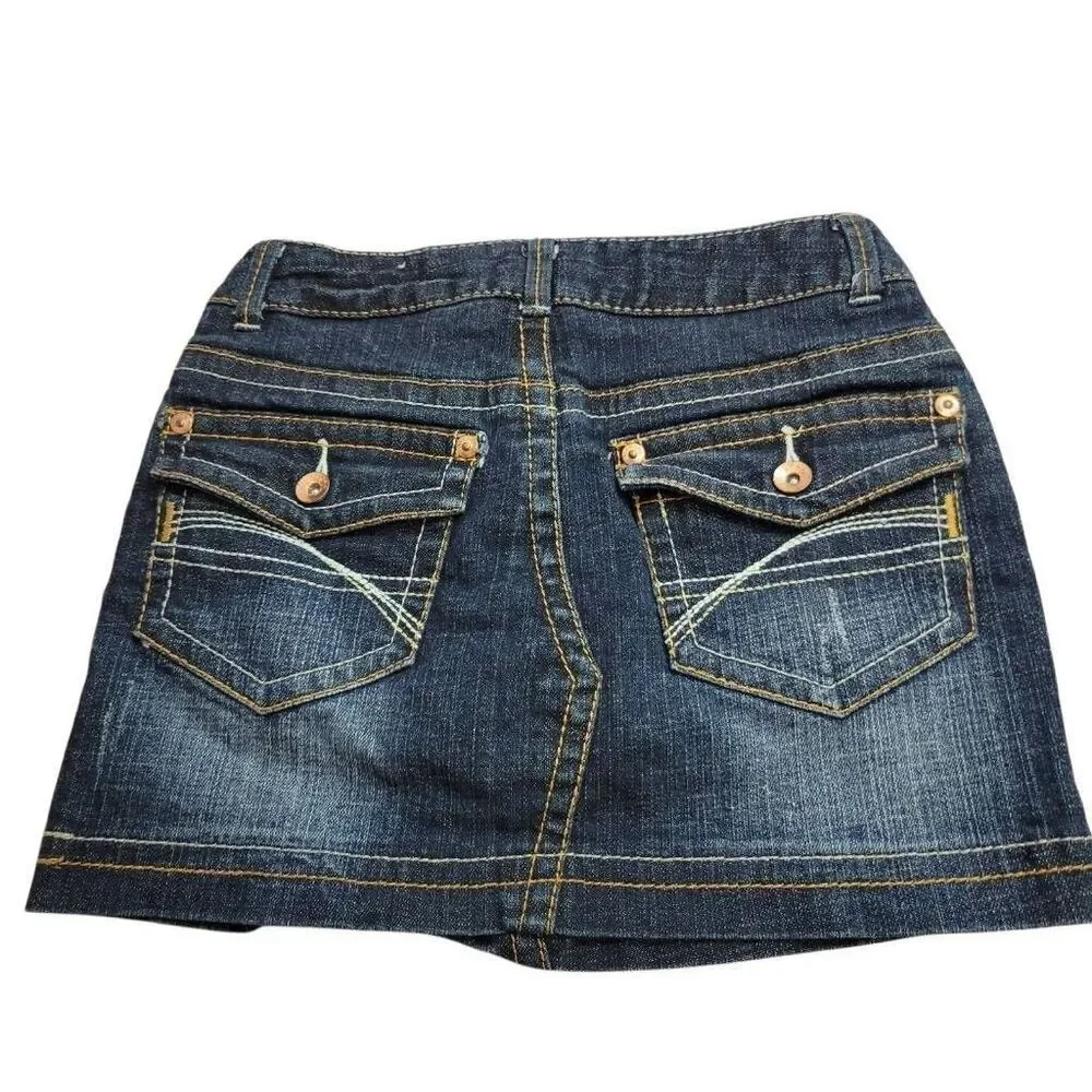 Justice denim skort 8R